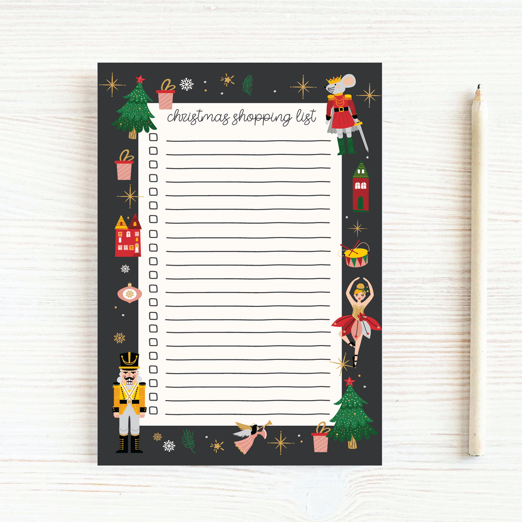 Christmas Shopping List Notepad