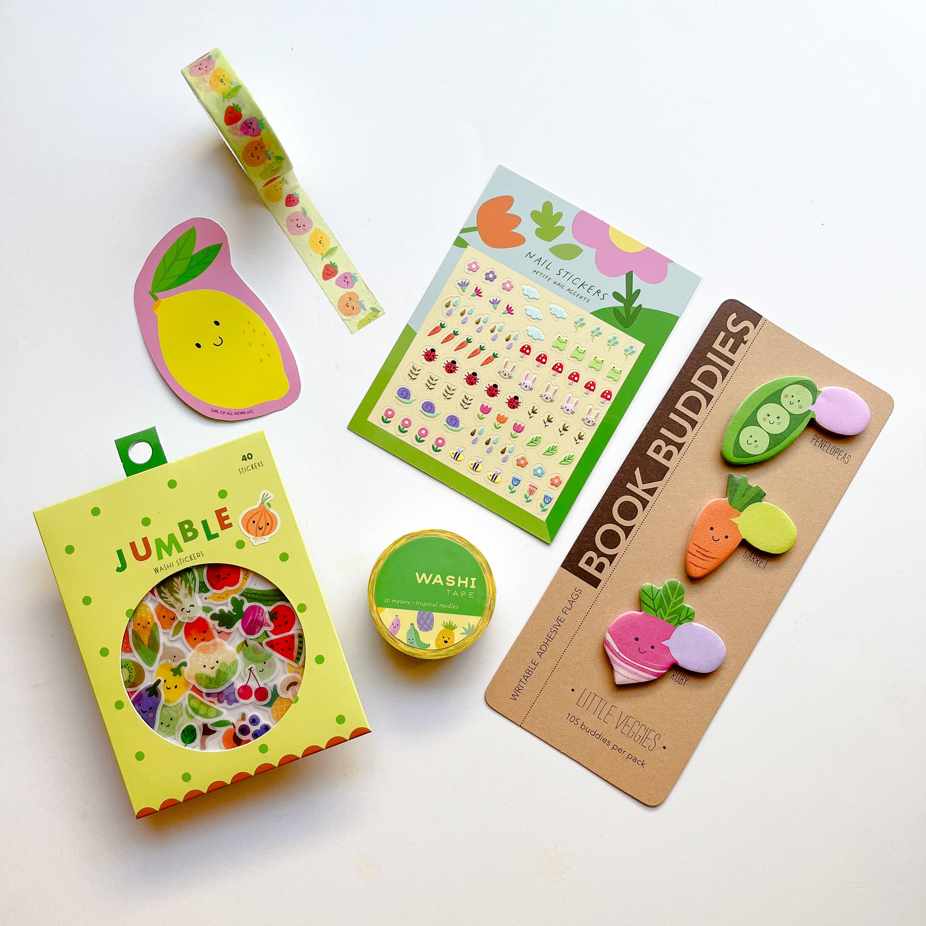 Friendly Fruits Washi Tape Set of 2