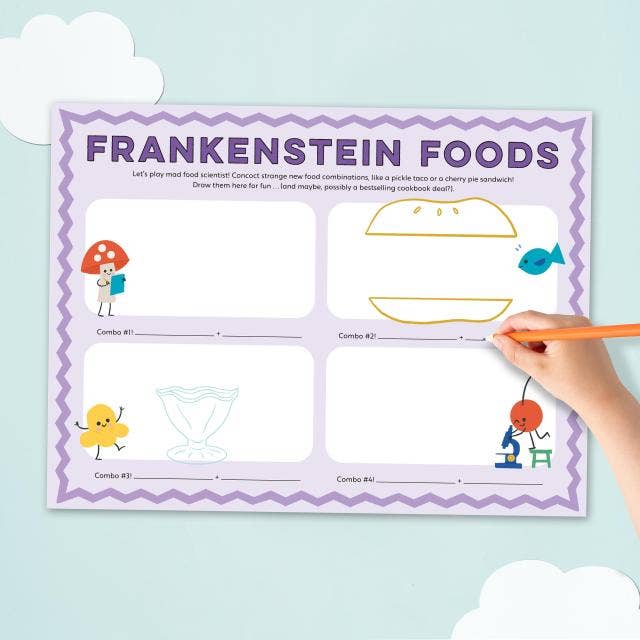 Eat, Drink, Color & Draw! Kids' Activity Placemats