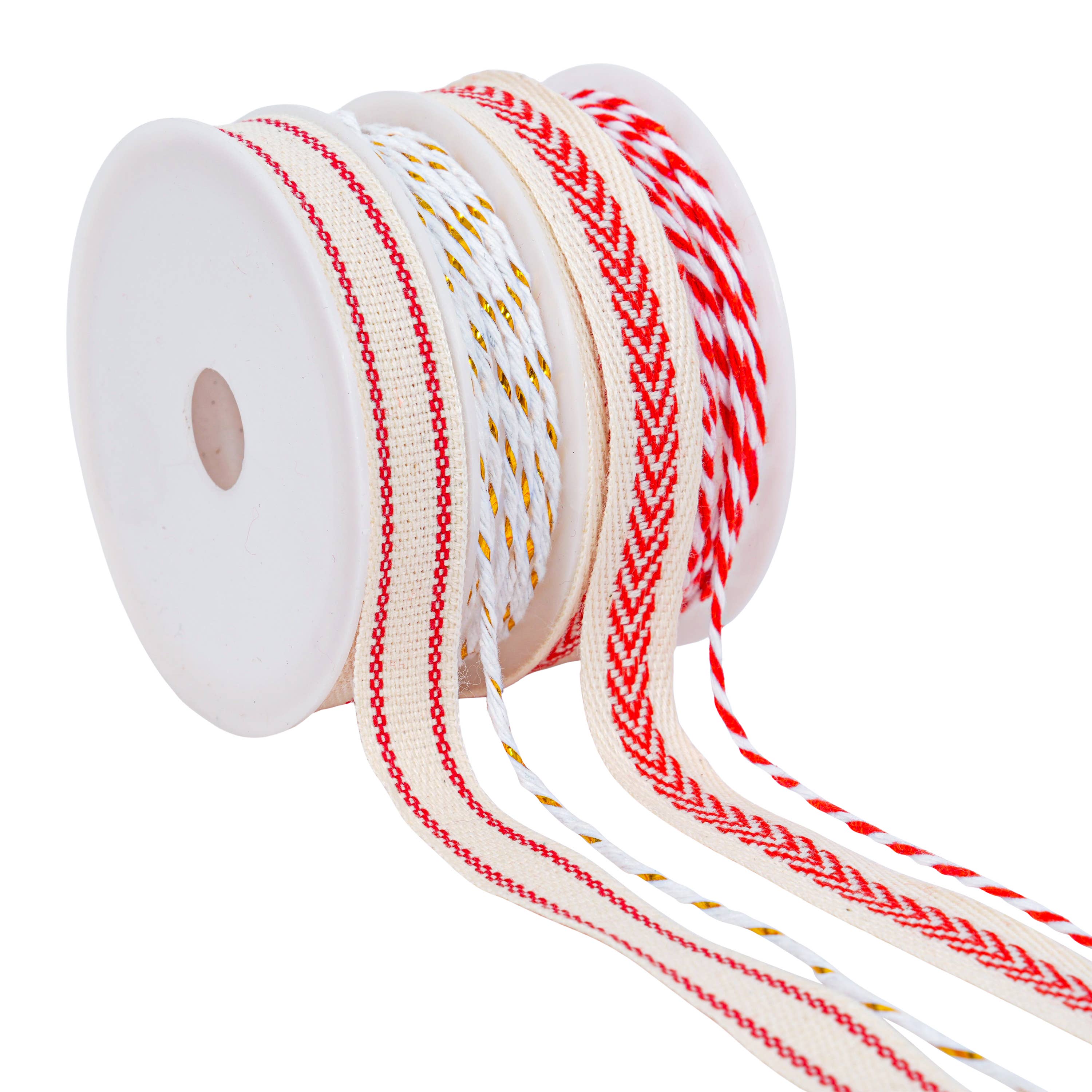 Vintage folk art ribbon set 4pcs x 2m per color
