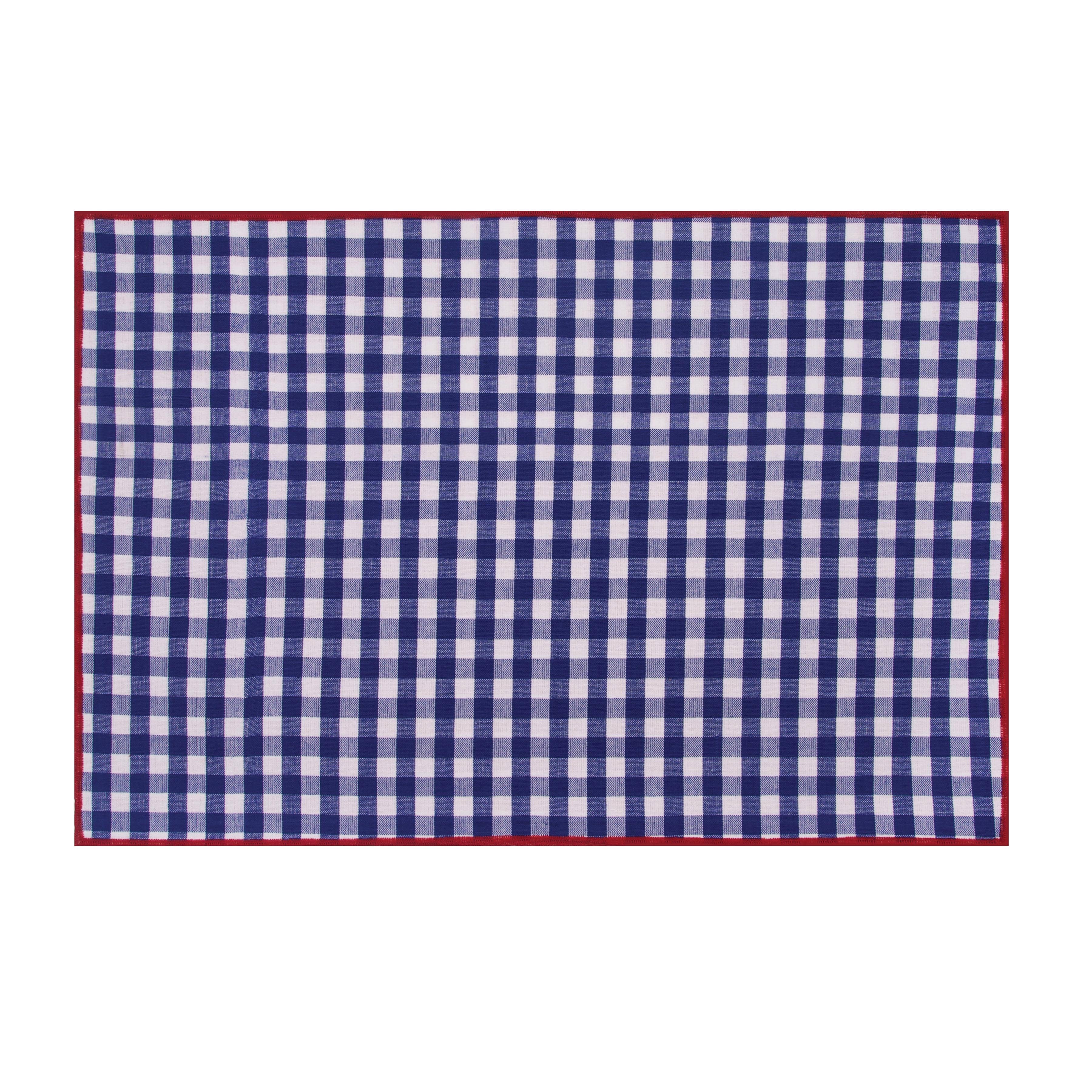 Patriotic Americana Check Placemat, Set of 2 by C&F Home
