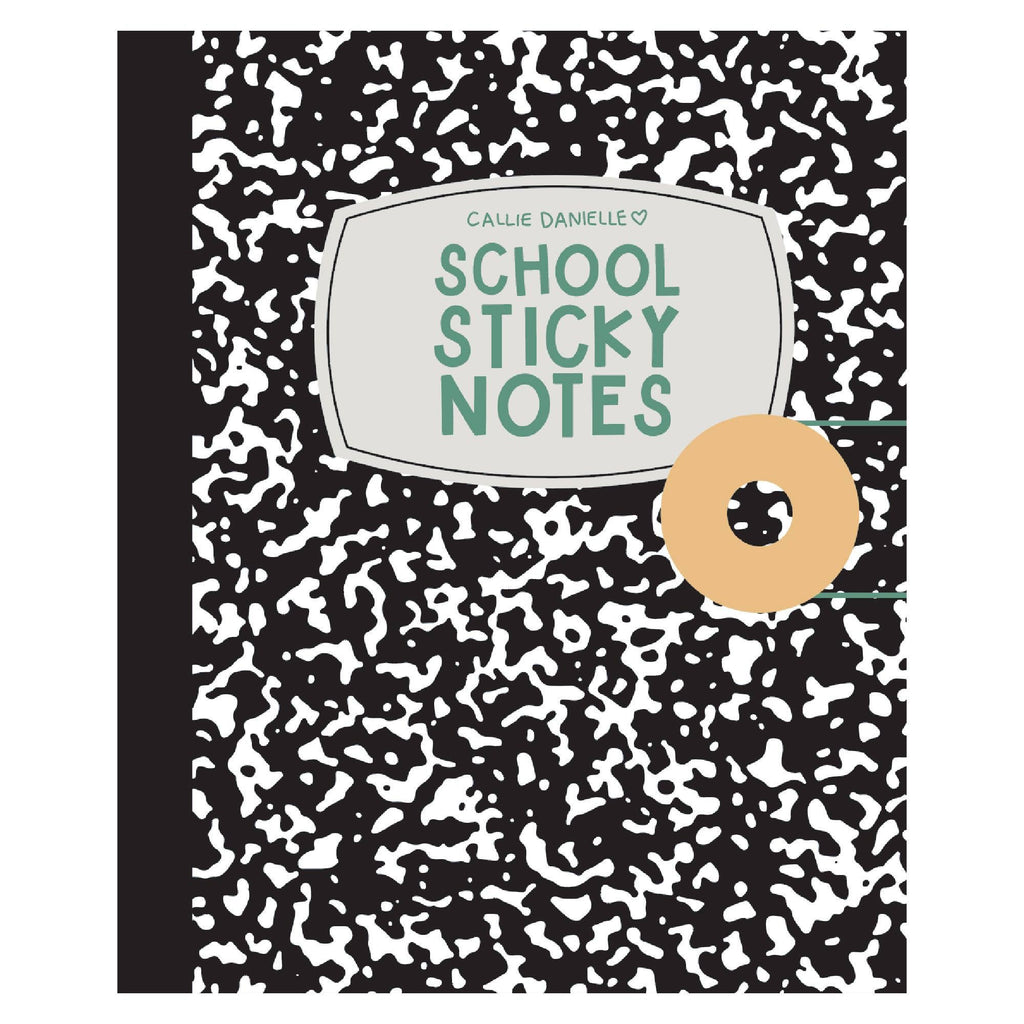 School Sticky Notes Set | Composition Book Folio