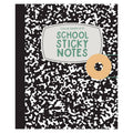 School Sticky Notes Set | Composition Book Folio
