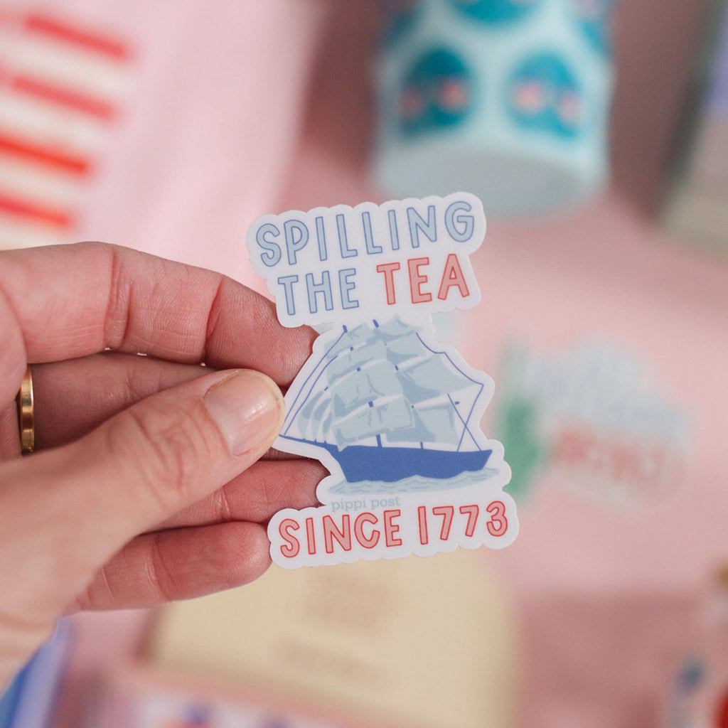 Spilling The Tea Decal Sticker