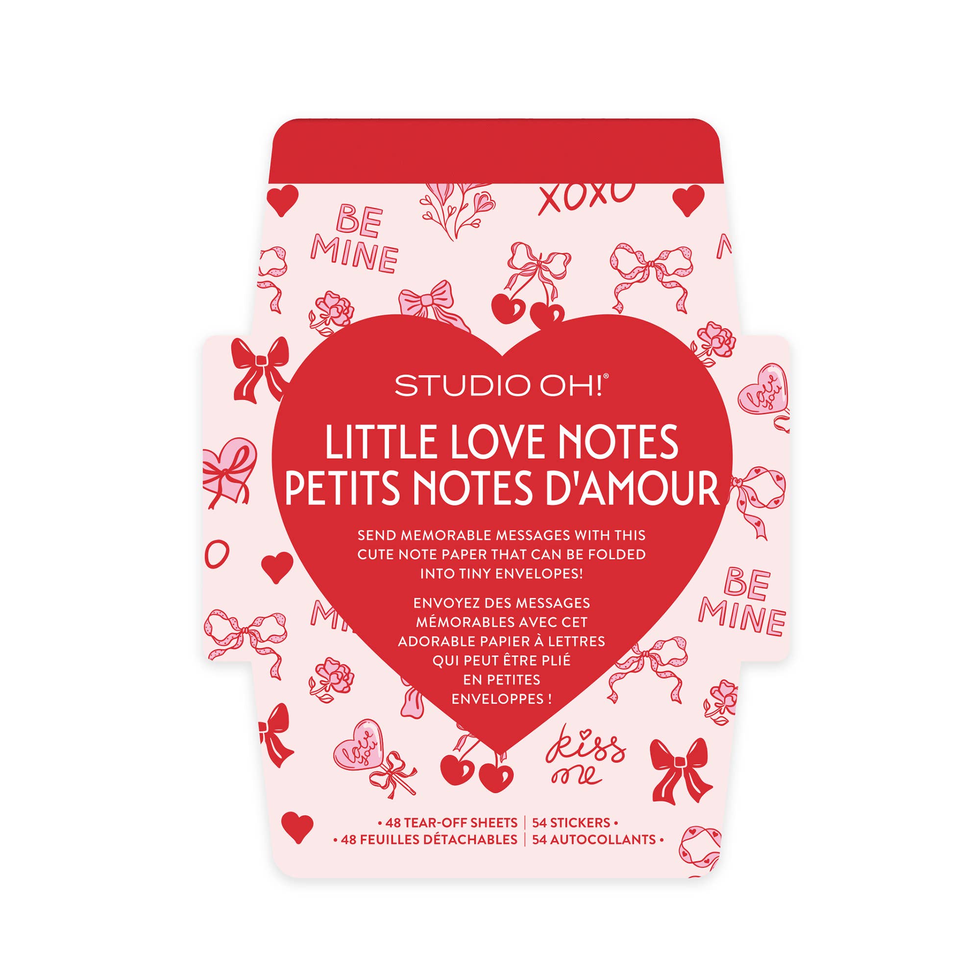 Mini Memo Love Notes with Stickers | Be My Heart