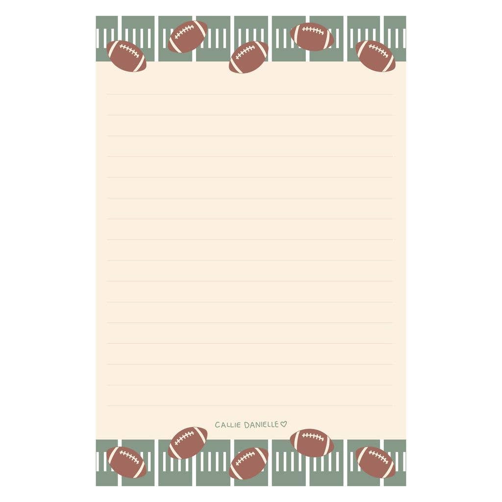 Football Game Day Notepad