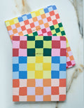 Rainbow Check-Notebook Duo