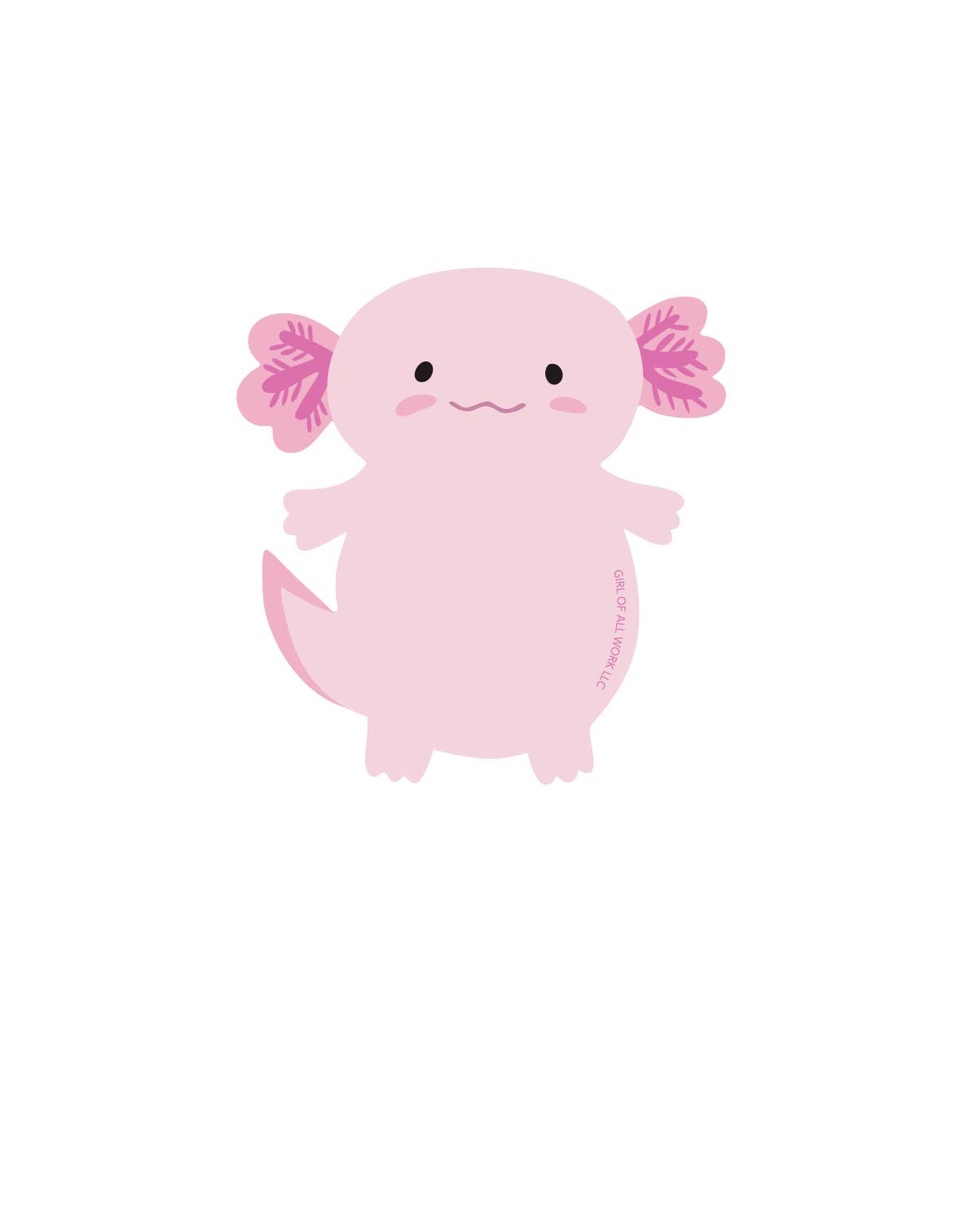 Axolotl Vinyl Sticker