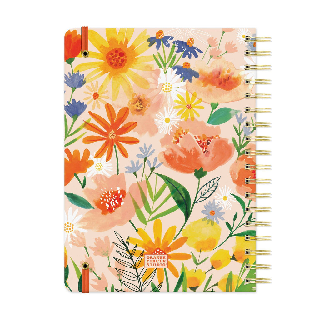 Undated Tri-Tab Planner – Bold Blossoms Hardcover Planner by Studio Oh!
