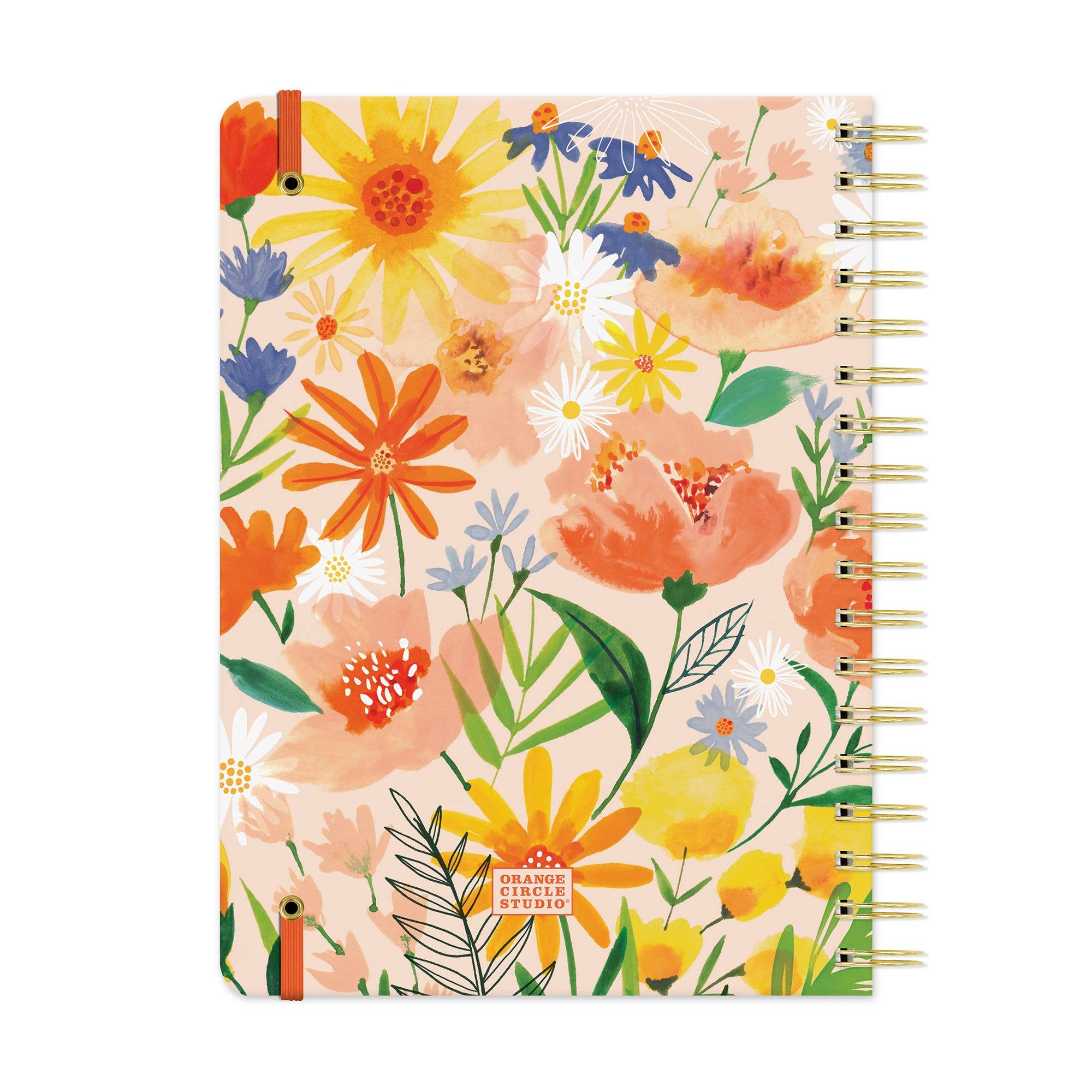 Undated Tri-Tab Planner – Bold Blossoms Hardcover Planner by Studio Oh!
