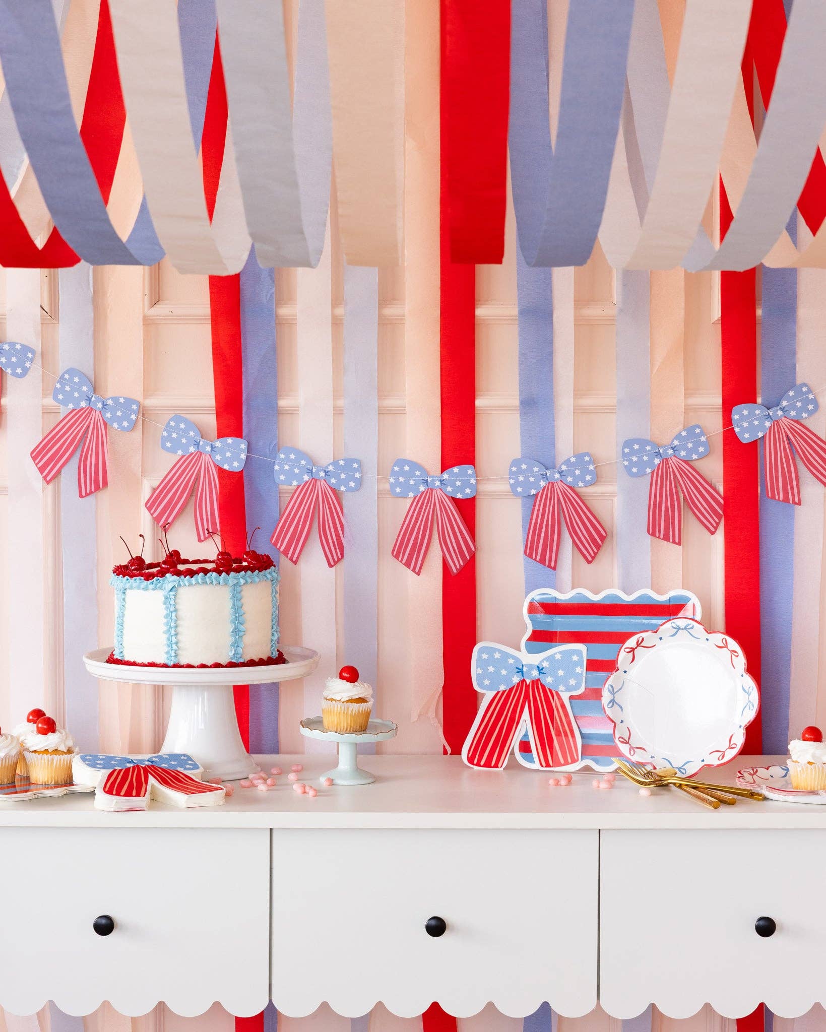 Stars and Stripes Bow Banner