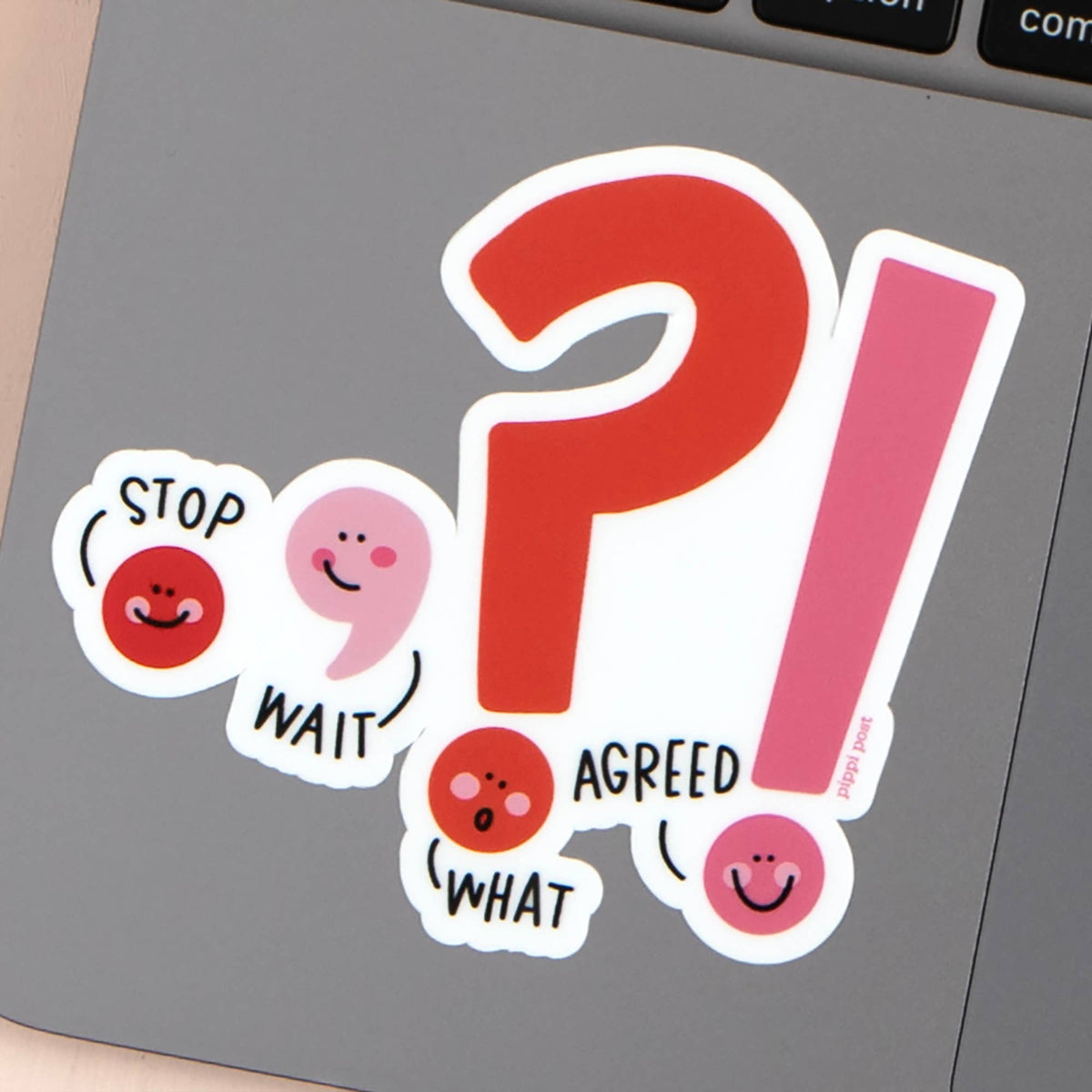 Punctuation Pals Sticker | Funny Grammar Decal for Teachers & Writers