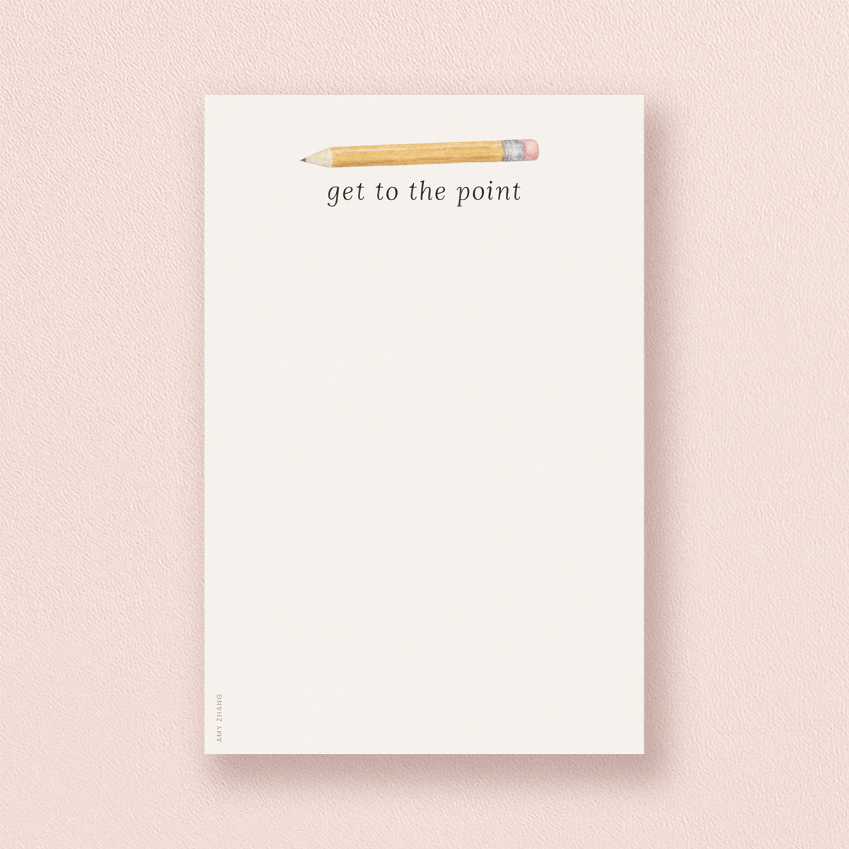 Get To The Point — Pencil Pun Stationery Lover Notepad