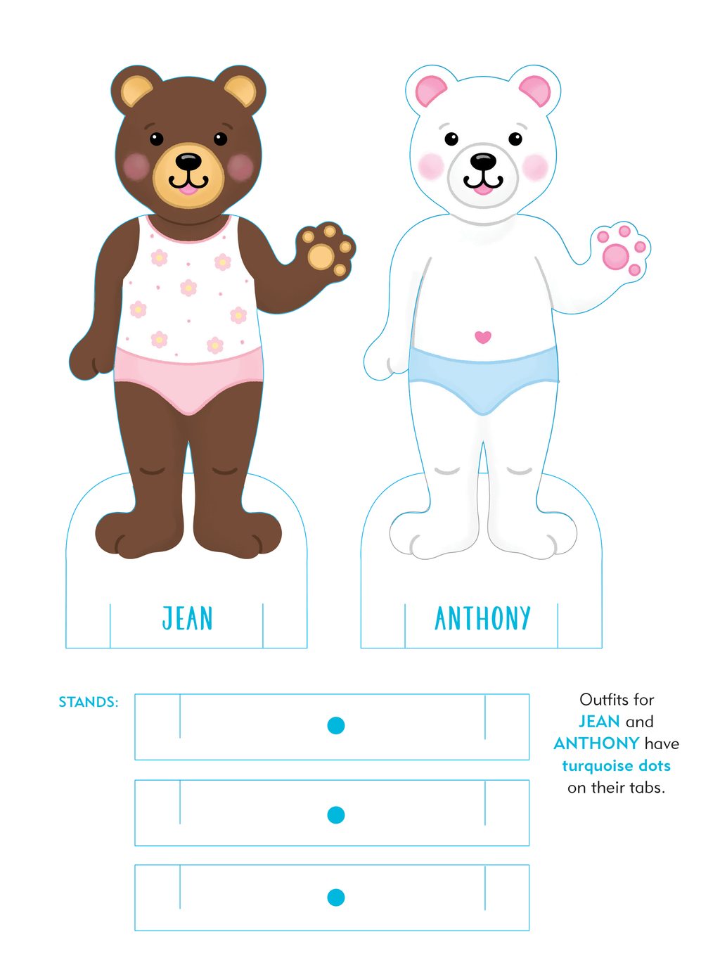 Classic Keepsake Paper Dolls: Beartown | Peter Pauper Press