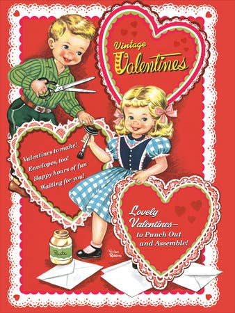 Vintage Valentines Coloring & Activity Book