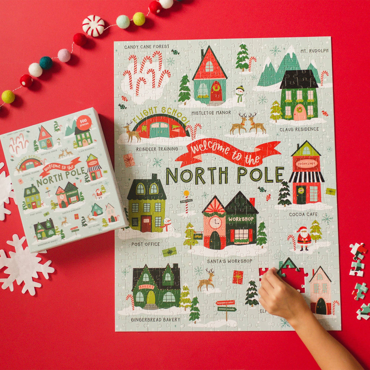 Welcome to the North Pole 500-Piece Christmas Jigsaw Puzzle