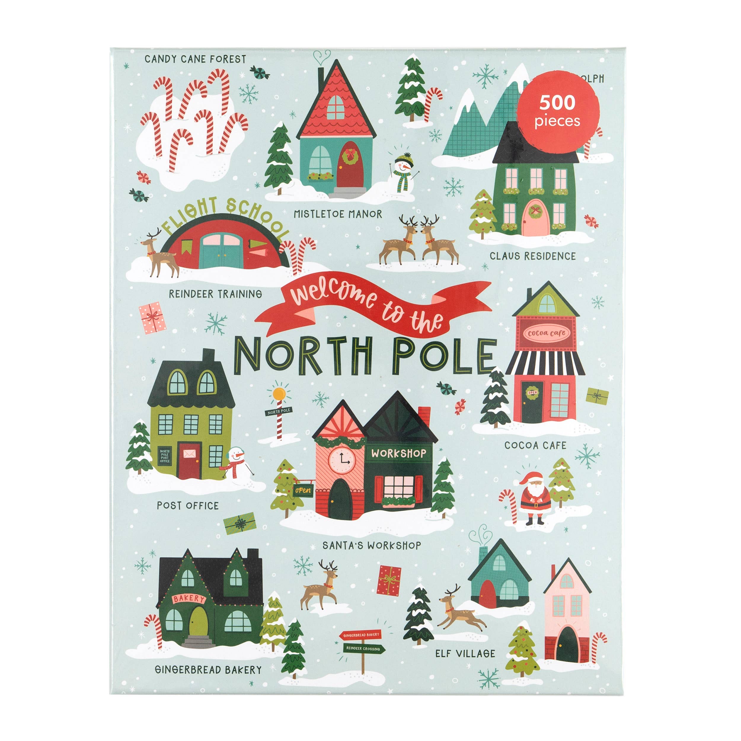 Welcome to the North Pole 500-Piece Christmas Jigsaw Puzzle