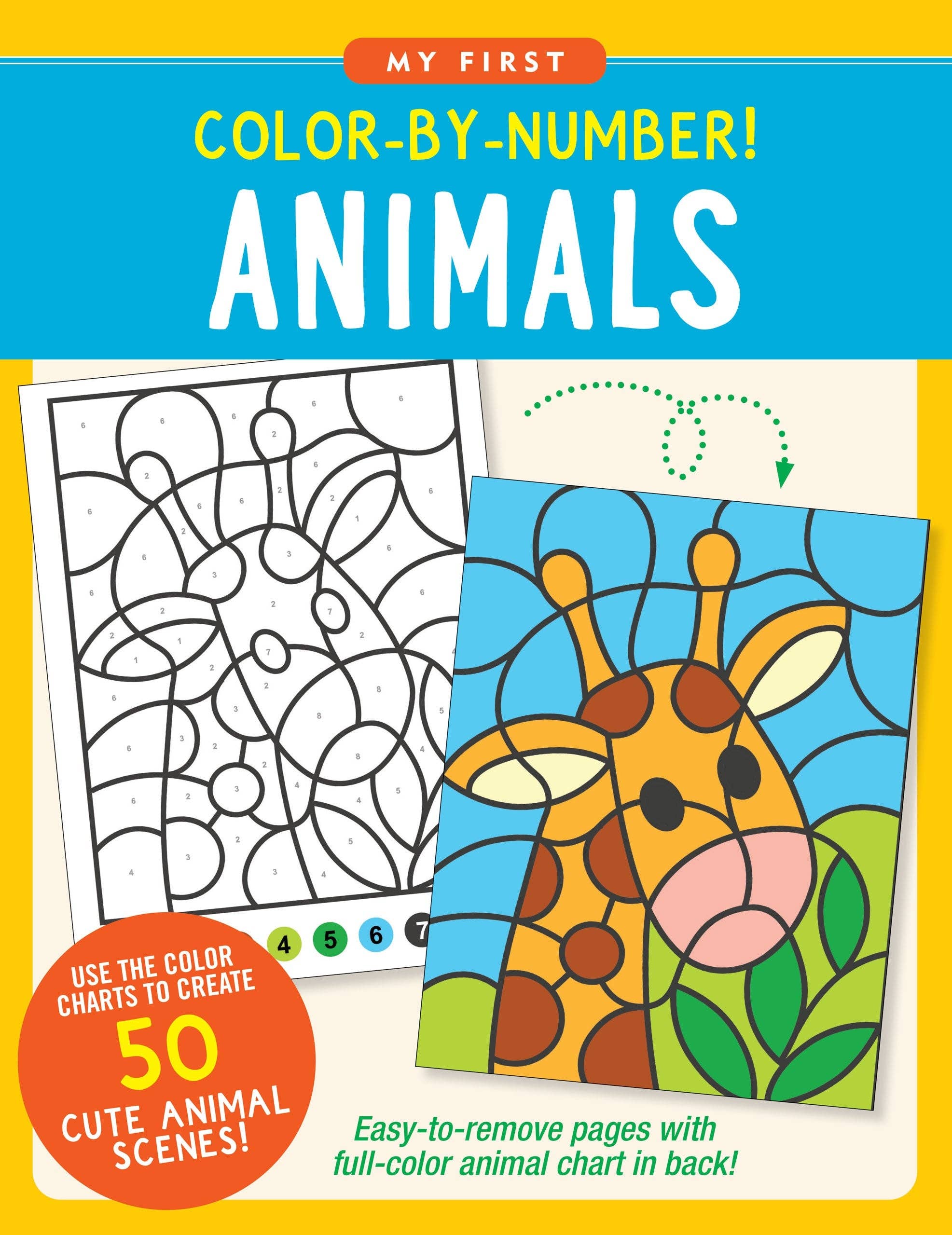My First Color-by-Number: Animals | Peter Pauper Press