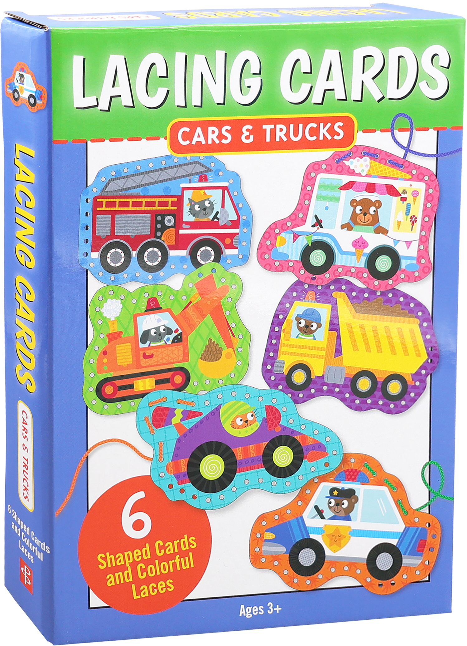 Cars & Trucks Lacing Cards | Peter Pauper Press