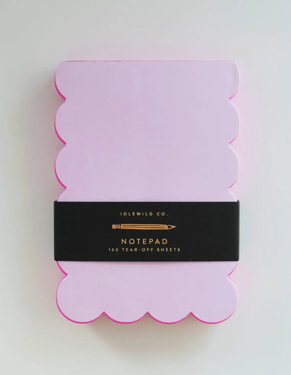 Scalloped Shaped Notepad | Pink + Hot Pink Edge