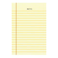 Yellow Notes 4x6 Notepad