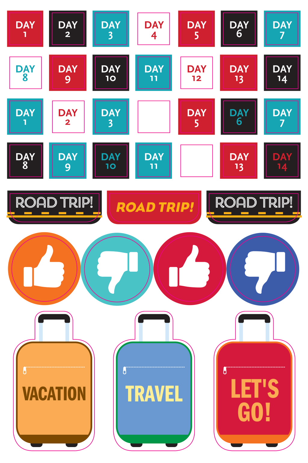 Essentials Travel Planner Stickers by Peter Pauper Press