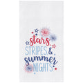 Patriotic Stars & Stripes Flour Sack Kitchen Towel by C&F Home