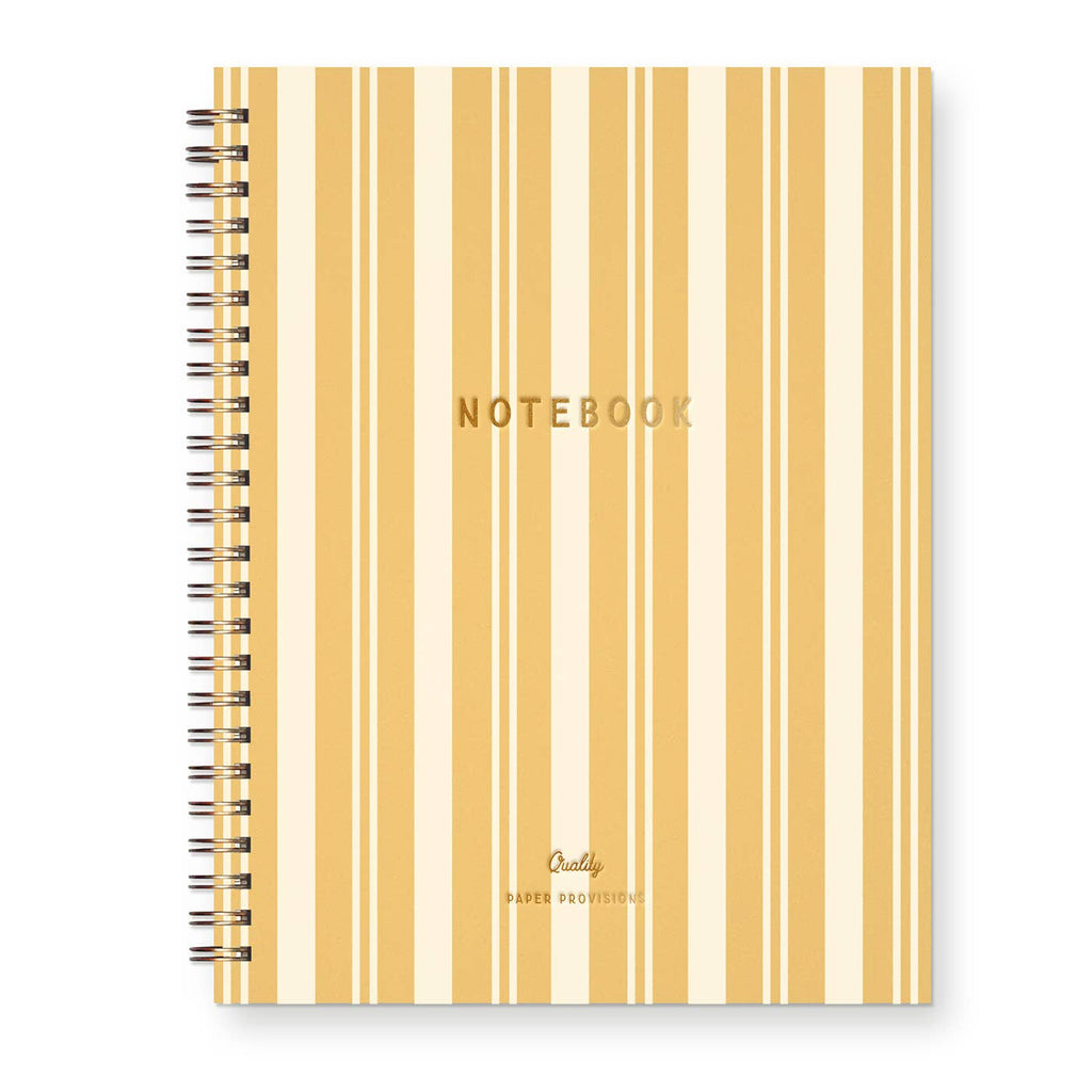 Pinstripe Signature Journal | Pollen & Gold Foil