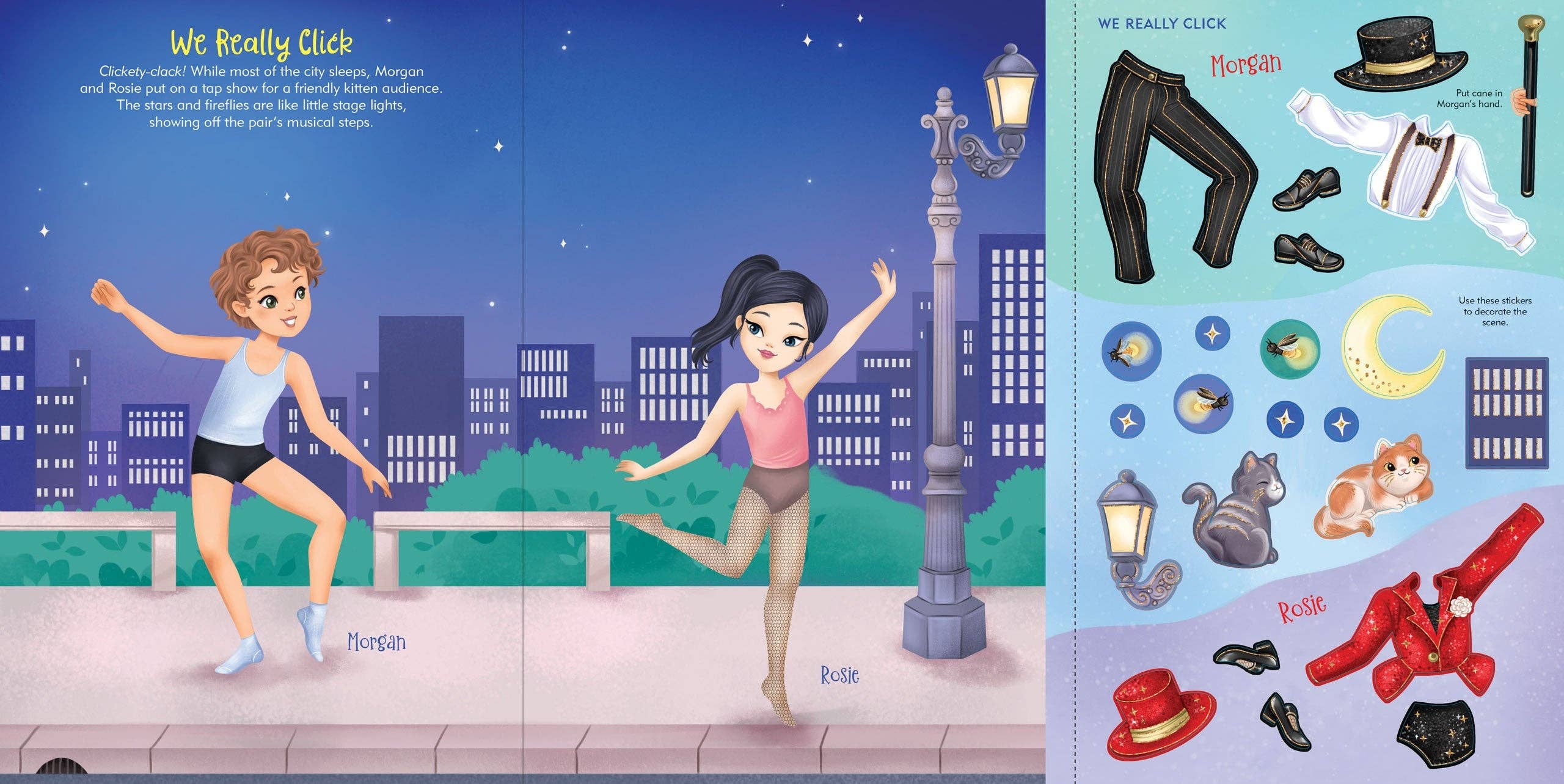 Dancers Sticker Doll Dress-Up Book | Peter Pauper Press