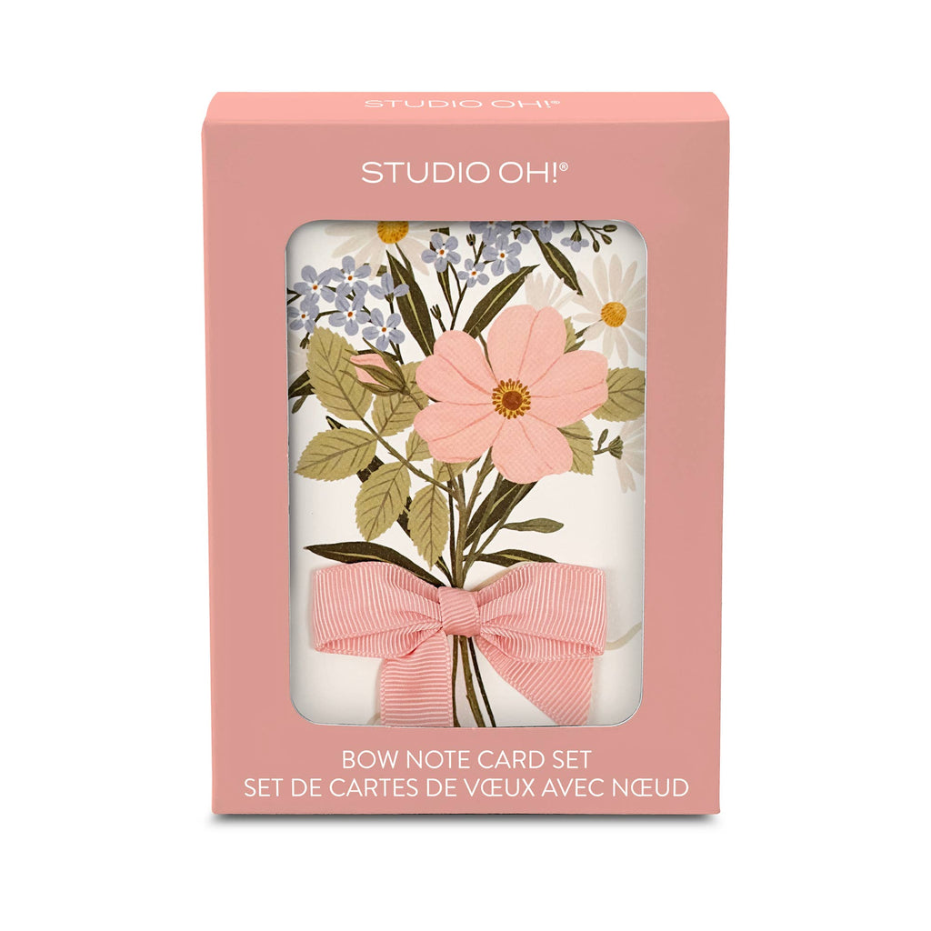 Wildflower Bouquet Bow Note Card Set