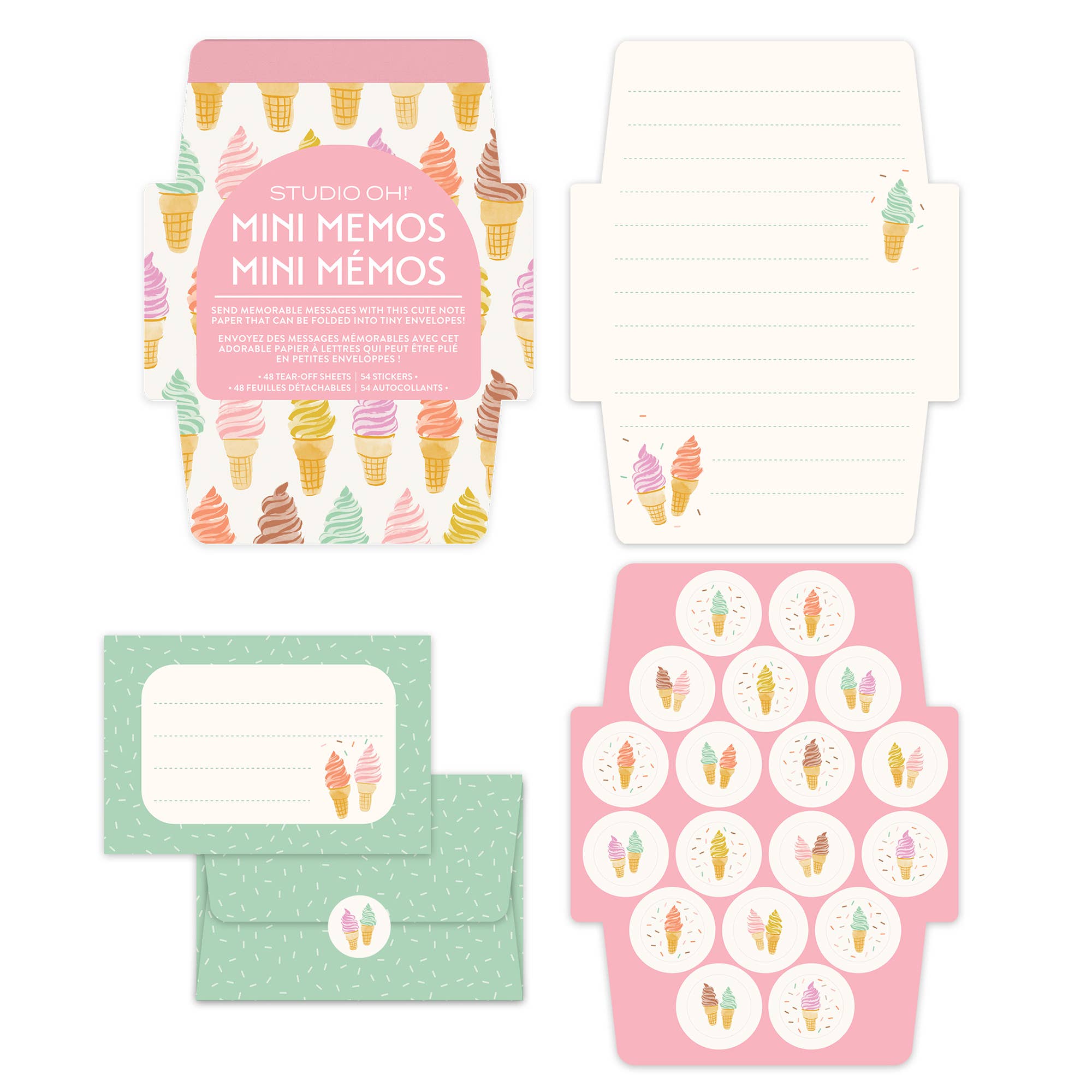Cool & Creamy Mini Memos with Stickers by Studio Oh!