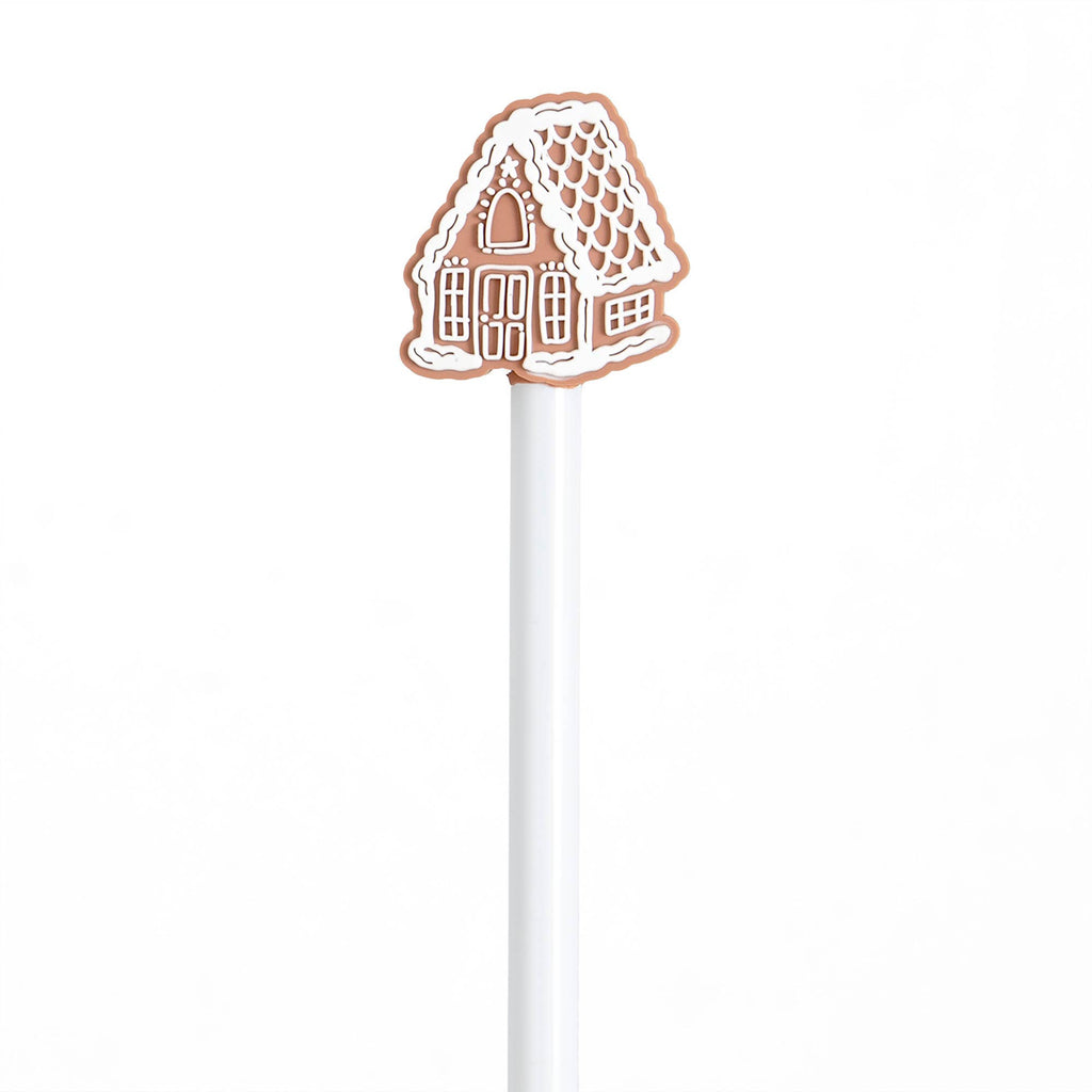 Gingerbread House Pen - Christmas Gel Pen Stocking Stuffer