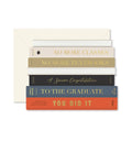 Graduation Books Die-Cut Greeting Card with Gold Foil