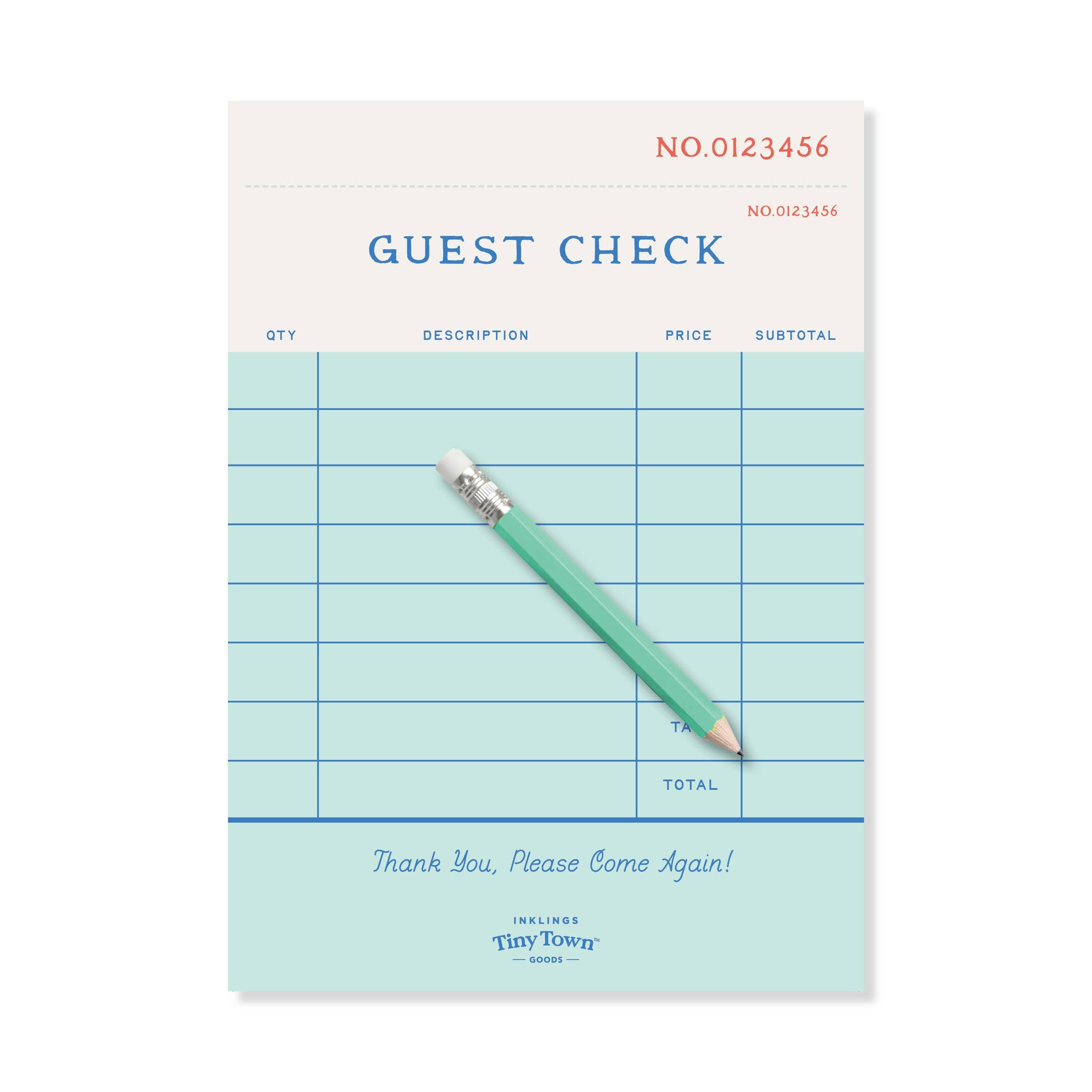 Tiny Town™ Guest Check Play Notepad