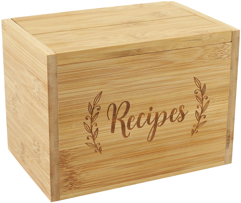 Bamboo Recipe Box Set by Peter Pauper Press