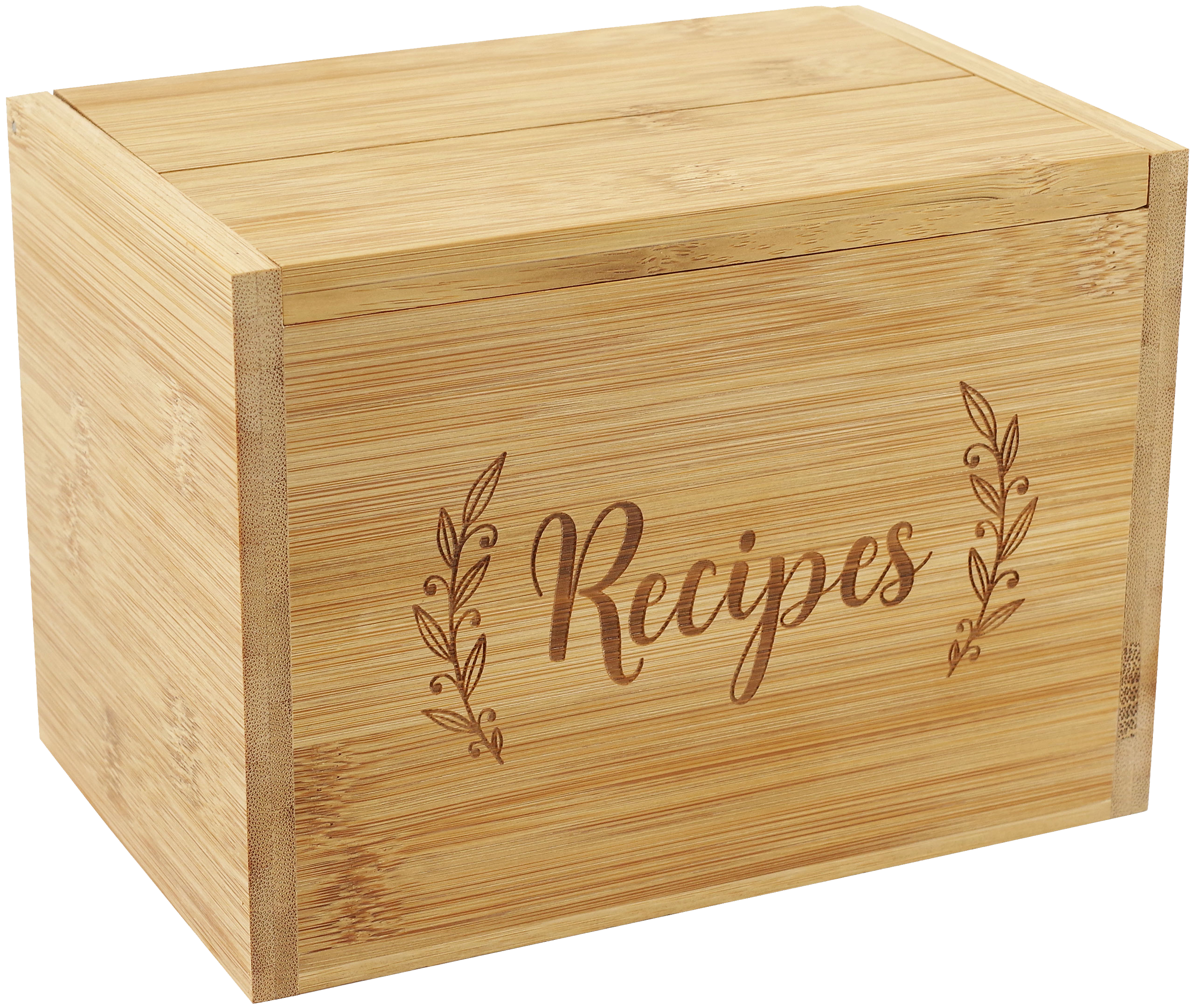 Bamboo Recipe Box Set by Peter Pauper Press