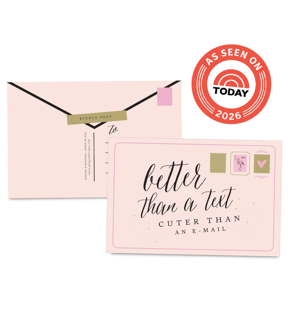 Better Than a Text Postcards | Ginger P. Designs