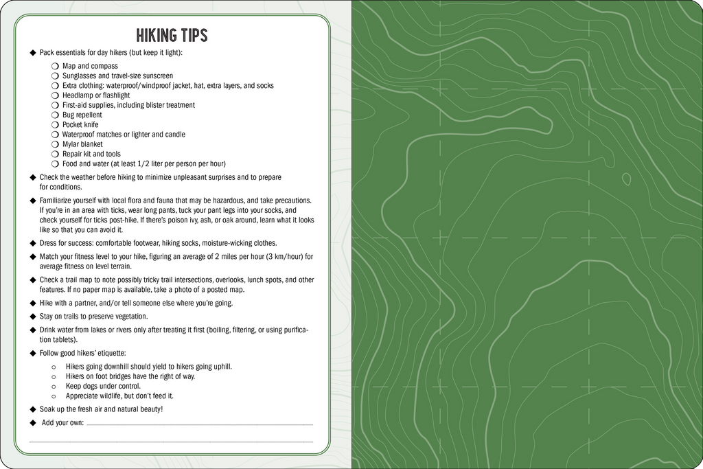 The Hiking Logbook: Record Your Adventures by Peter Pauper Press