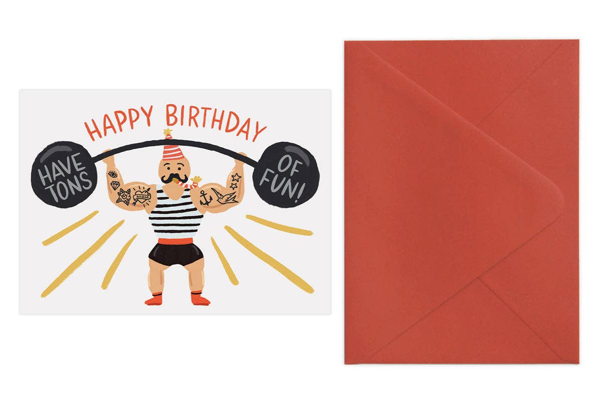 Strong Man - Birthday Card