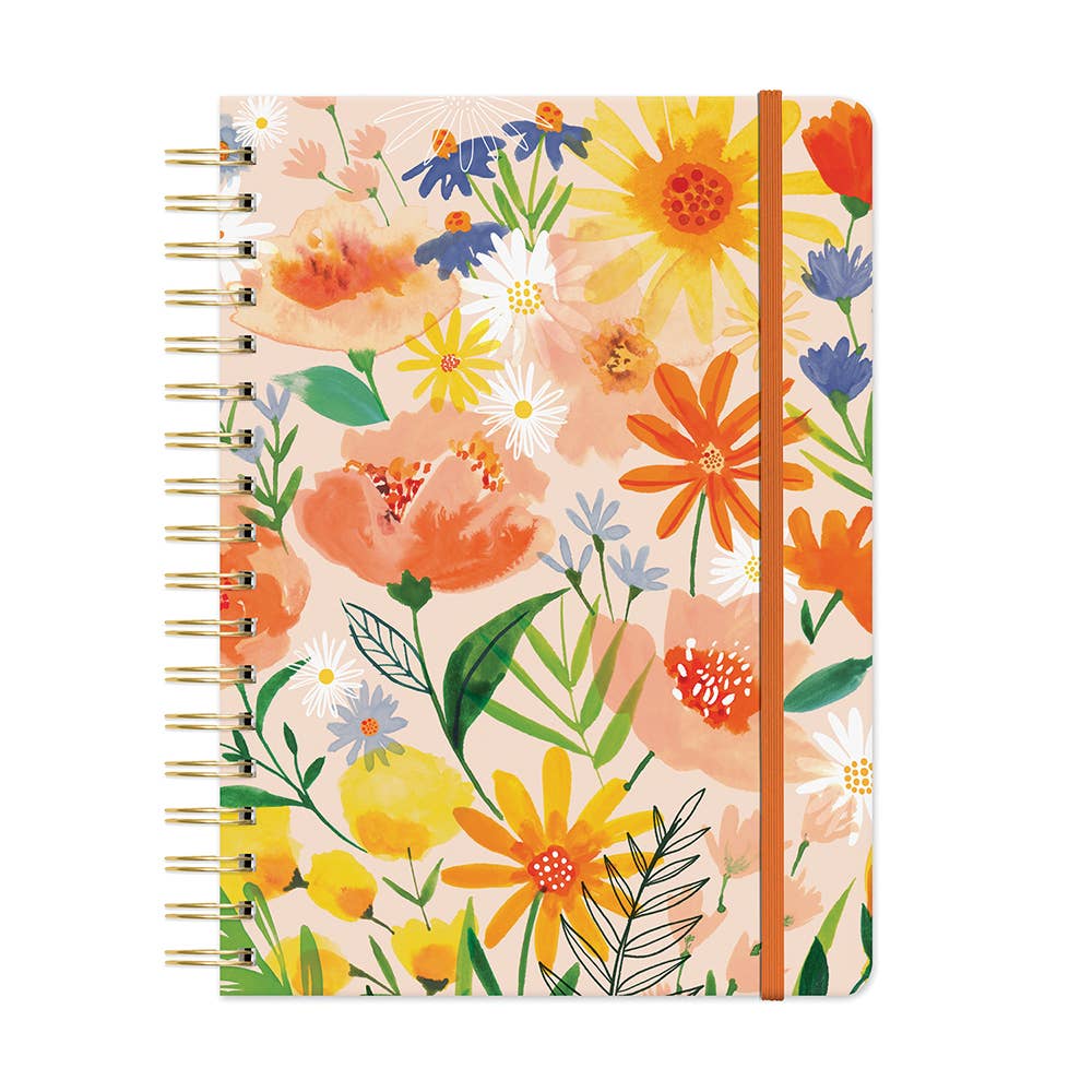 Planner Lover Undated Tri-Tab Planner – Bold Blossoms Hardcover Planner by Studio Oh!