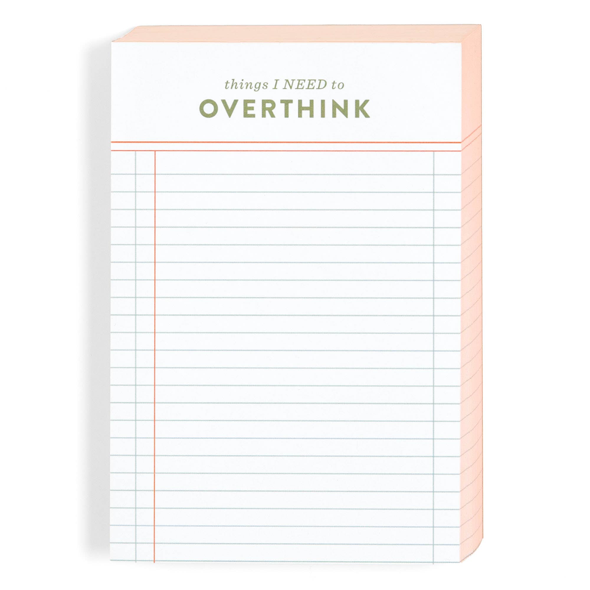 Things I Need To Overthink 4x6 Notepad