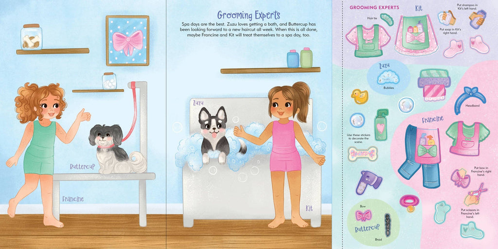 Puppies Sticker Doll Dress-Up Book | Peter Pauper Press