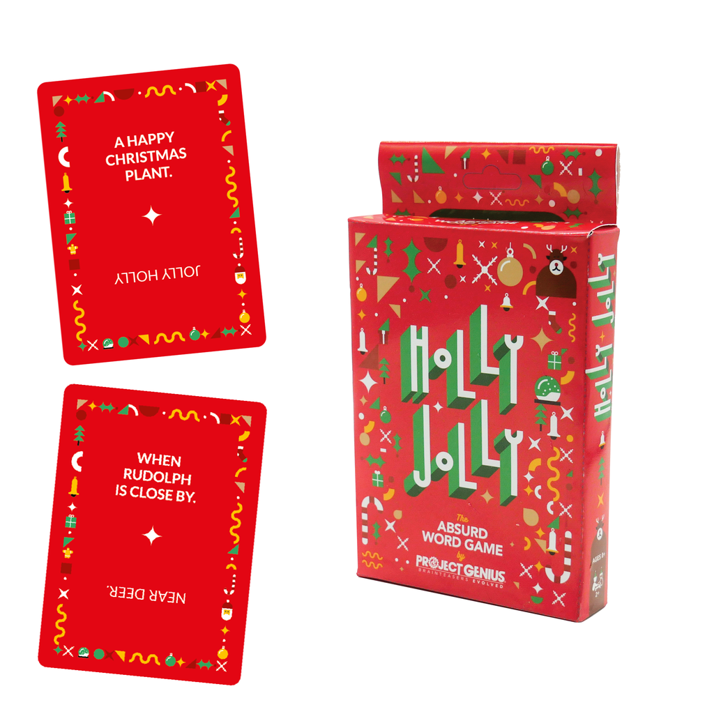 Holly Jolly Christmas Rhyming Word Card Game
