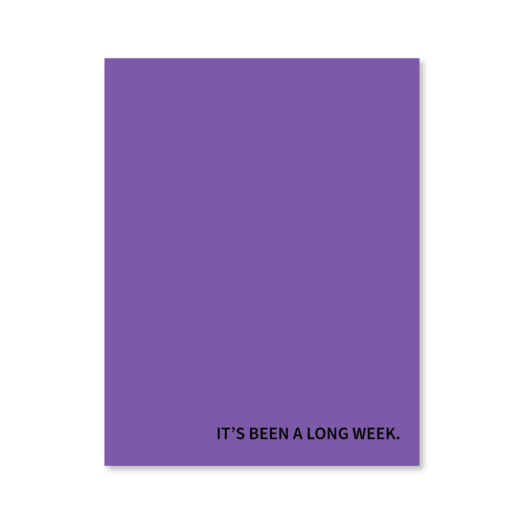 Long Week Notepad | Assorted Colors | Public School Paper Co.