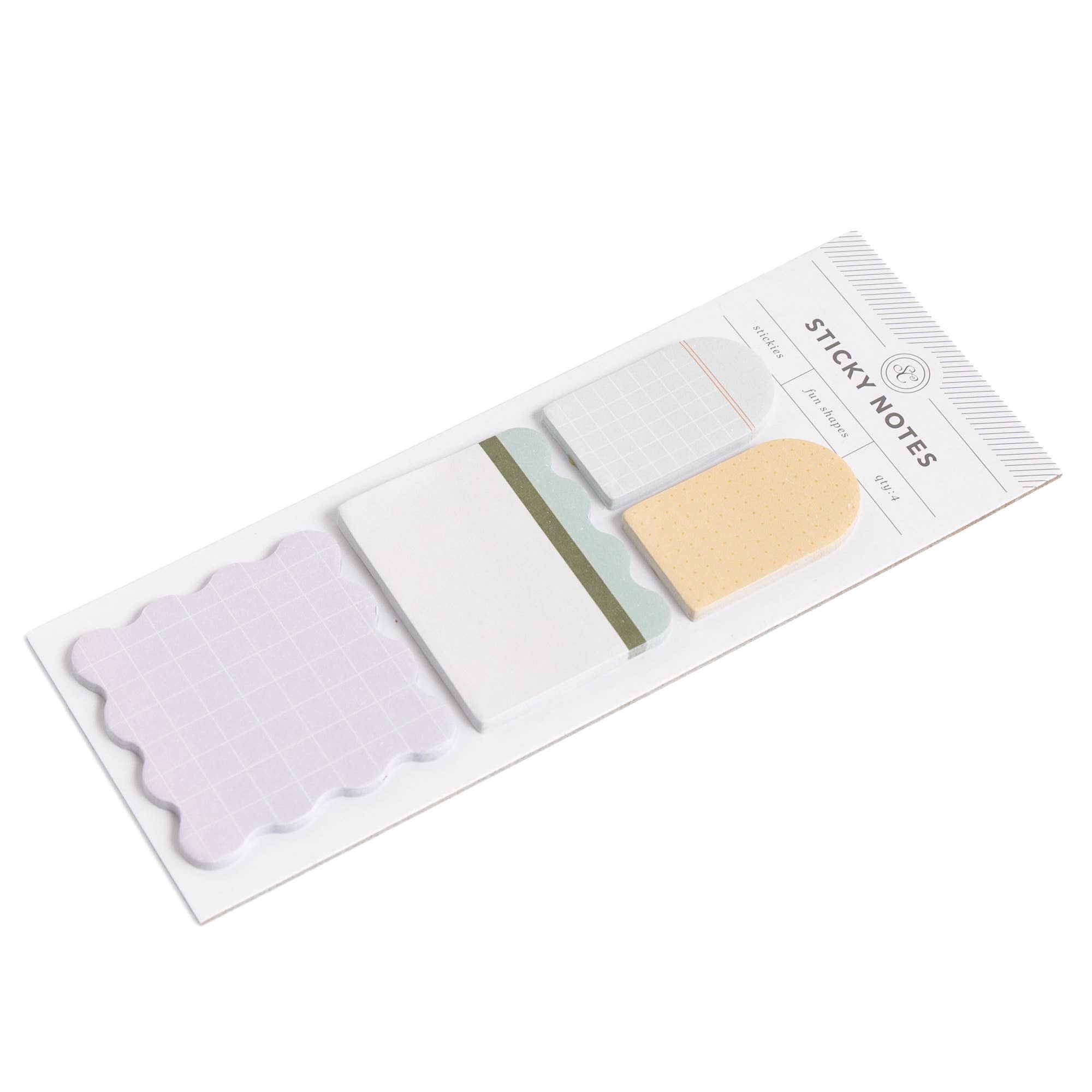 Desk Refresh Sticky Note Set – Grid & Dot Grid Sticky Notes 4-Pack by Studio Calico