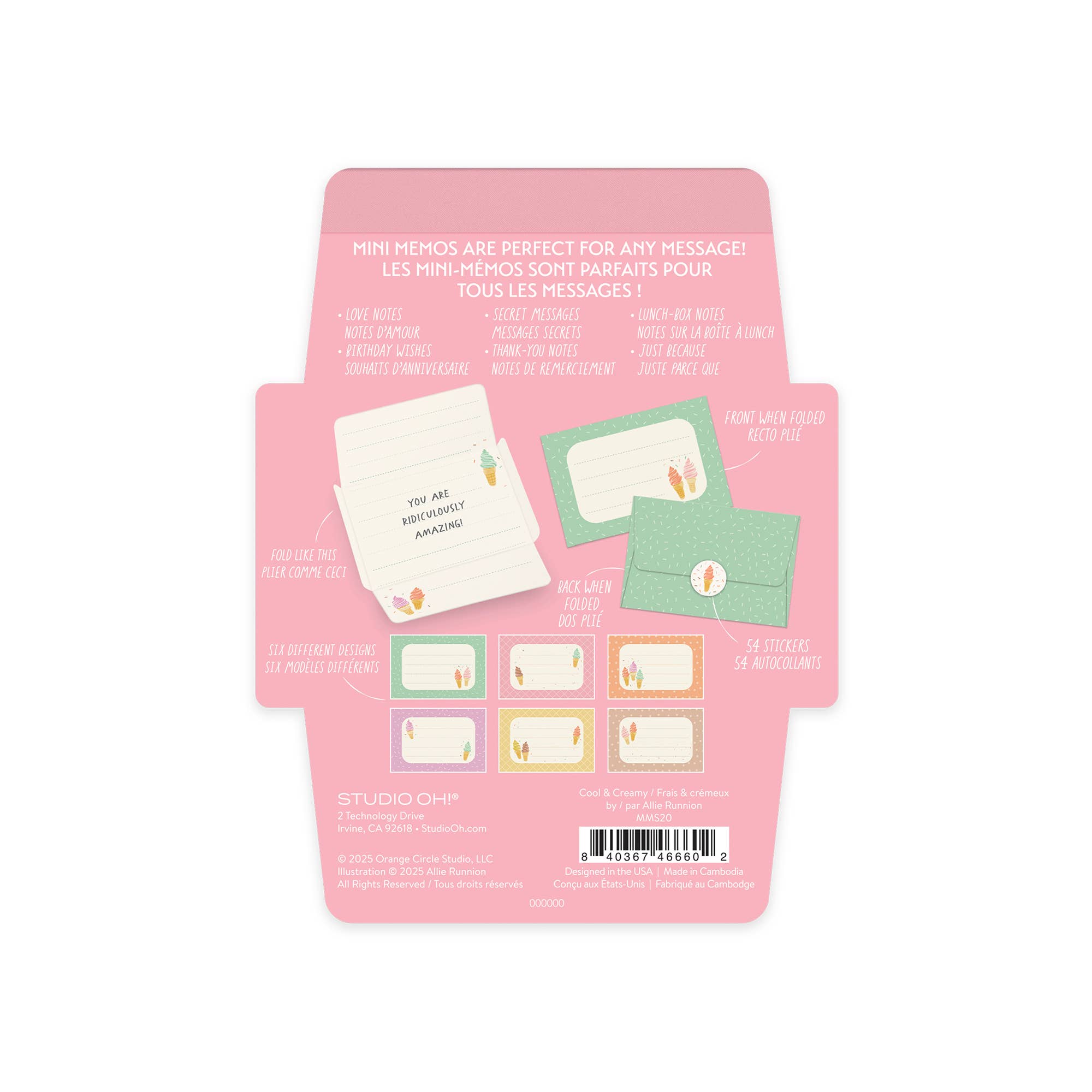 Cool & Creamy Mini Memos with Stickers by Studio Oh!
