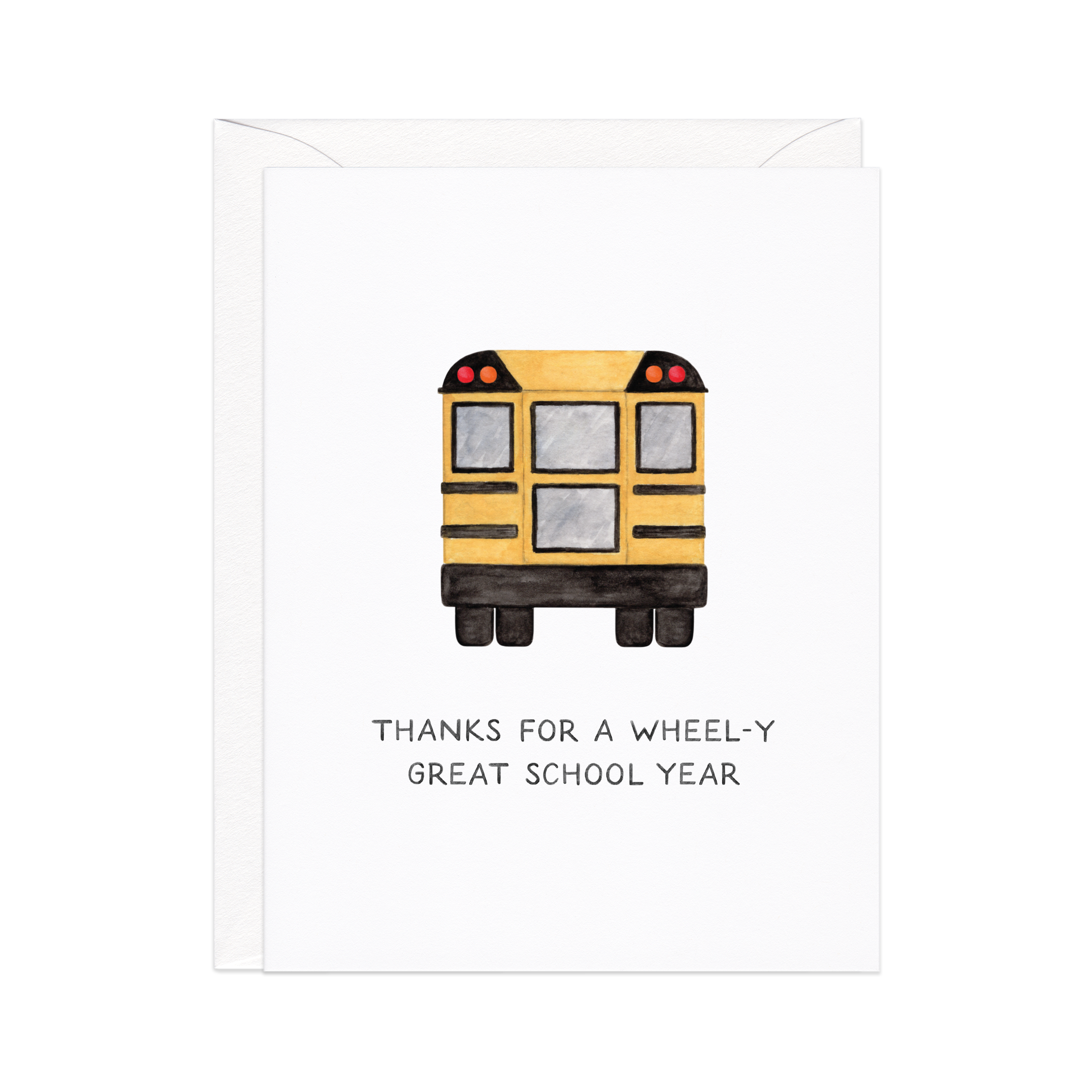 Really Great Year — School Bus Teacher Thank You Card