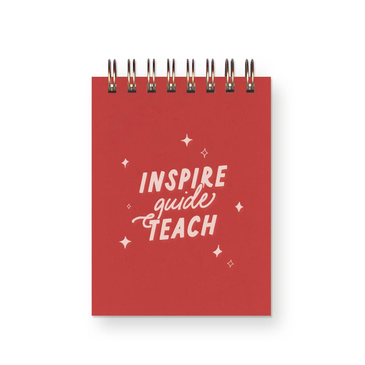 Inspire, Guide, Teach Mini Jotter Notebook: Heirloom Cover | White Ink