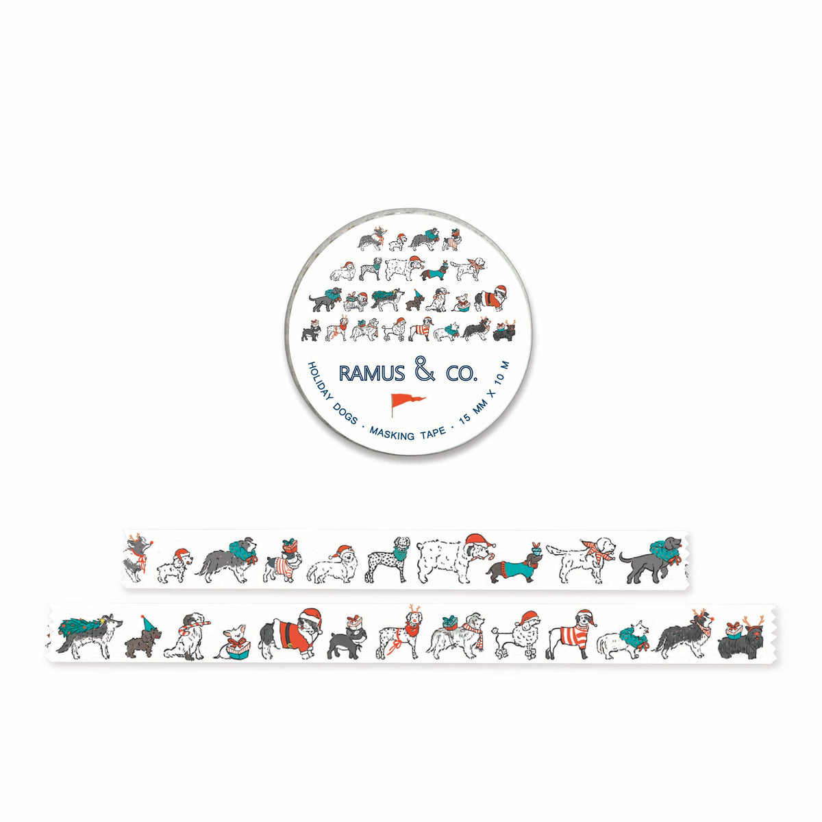 Holiday Dogs Masking Tape