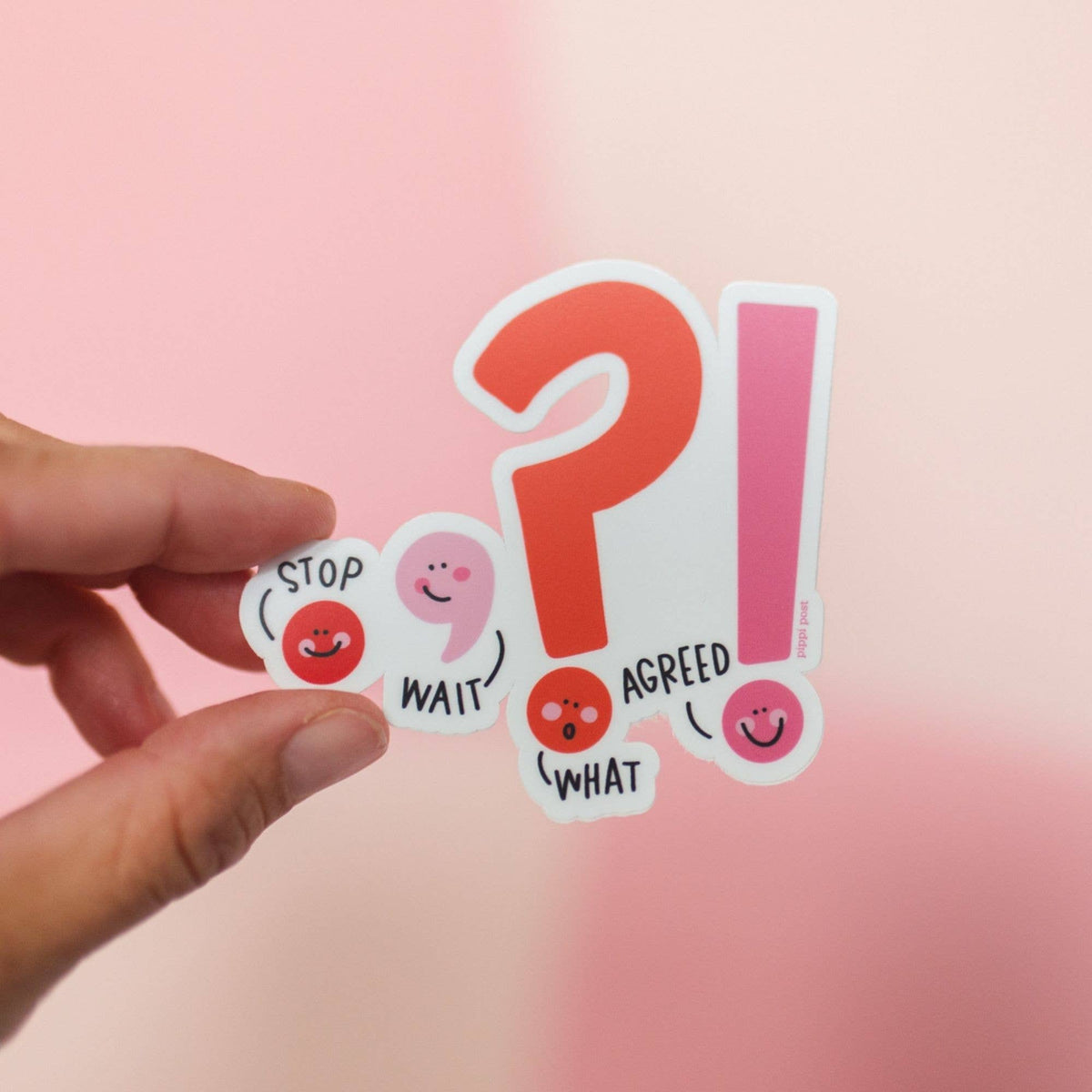 Punctuation Pals Sticker | Funny Grammar Decal for Teachers & Writers